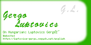 gergo luptovics business card